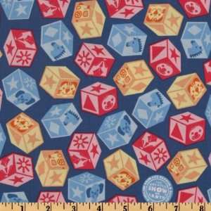  44 Wide Ringling Brothers Baby Circus Boxes Blue Fabric 