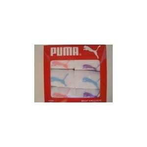  Puma Infant Toddler Baby Girls 6 Pair Runner Socks, Size 