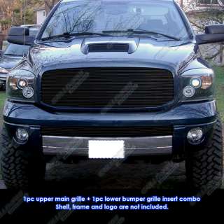 06 08 Dodge Ram Sport Black Billet Grille Combo  