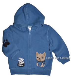 Gymboree Doggone Cute Pug Dog Puppy Blue Hoodie Shirt U Pick NWT 6 12 