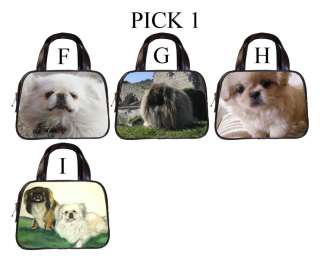 Pekingese Dog Puppy Puppies F I Leather Handbag Purse #PICK 1  