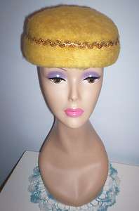   Womens Dress Hat w/ Sequin Band Furry Exterior Size 22 Must C  