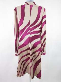 You are bidding on a GIANNI VERSACE Purple Silk Zebra Print Shirt 