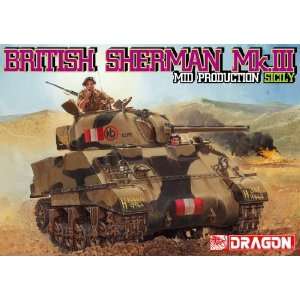    Dragon Models 135 Sherman Mk.III Tank Model Kit Toys & Games