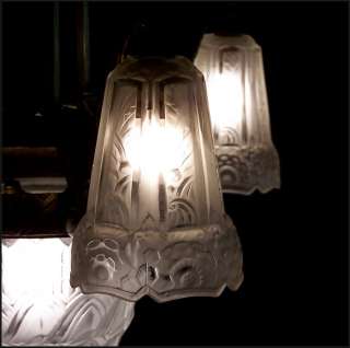  original high style art deco chandelier by pierre manyadier paris 