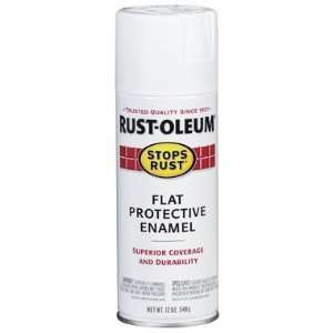    Oleum 7790830 Stops Rust, 12 oz. Spray, Flat White