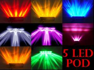 LED POD Accent Light Ultra Bright Dash, Interior, Seat, Vent, Kit 