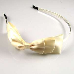 ADDL Item  Fashion bow tie silky fabric headband wedding 