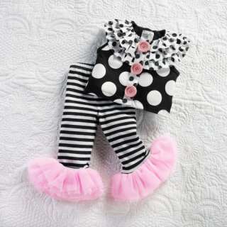 Mud Pie Baby RUFFLE TOP AND LEGGINGS 167046 Perfectly Princess 