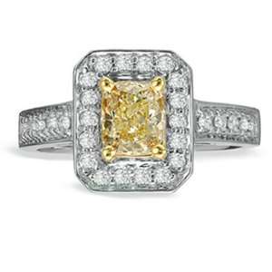   tw Natural Fancy Yellow Diamond Fashion Engagement Ring   8 Jewelry