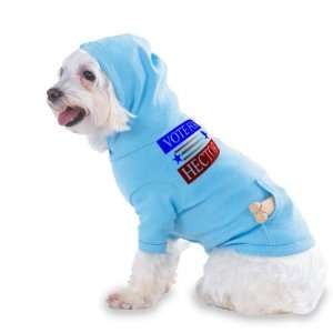 VOTE FOR HECTOR Hooded (Hoody) T Shirt with pocket for your Dog or Cat 