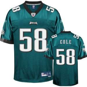  Trent Cole Green Reebok NFL Premier Philadelphia Eagles 
