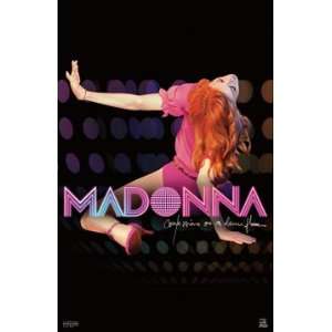    MADONNA POSTER 22 X 34 PINK MTV MUSIC 9110