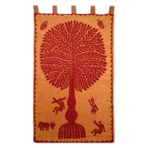 Cotton wall hanging, Tree of Life 