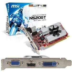  Quality GeForce GT520 2G DDR3 By MSI Video Electronics