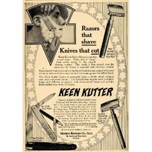  1912 Ad Keen Kutter Knife Shaving Razor Models Pricing 