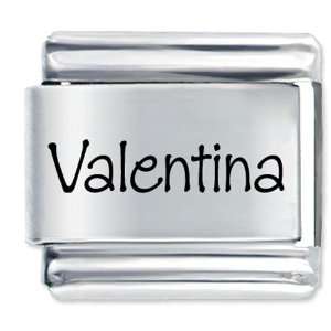  Name Valentina Gift Laser Italian Charm Pugster Jewelry