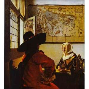 Hand Made Oil Reproduction   Jan Vermeer   24 x 26 inches 