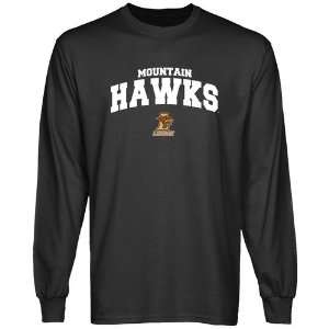  NCAA Lehigh Mountain Hawks Charcoal Logo Arch Long Sleeve 