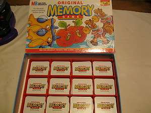 Original Memory Game Milton Bradley MB 1996 Complete  