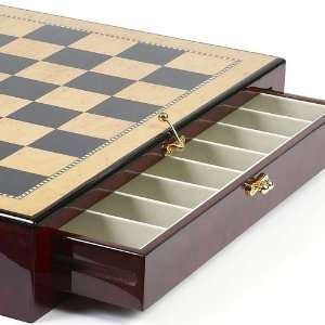  Tribeca Wood Chess Board with High Gloss Finish. Squares 2 