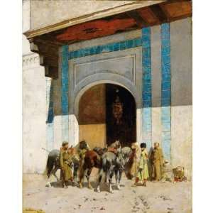   Pasini   32 x 32 inches   A Lentrée De La Mosquée