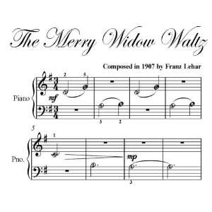  Merry Widow Waltz Franz Lehar Easiest Beginner Piano Sheet 