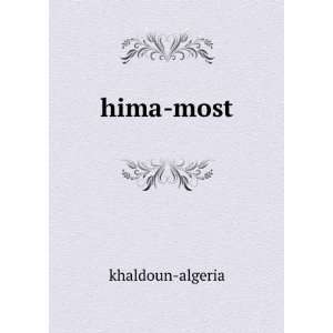  hima most khaldoun algeria Books