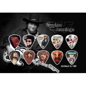  Waylon Jennings Guitar Pick Display Limited 100 Only 