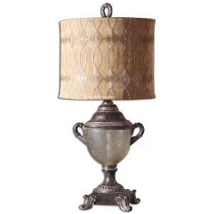   Inch Ottavia Table Lamp In Burnt Brown w/ Hints Of Mahogany Undertones