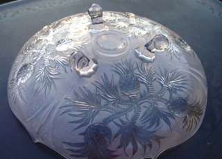 Vintage Etched Relief Fostoria Heisey Pineapple Bowl  