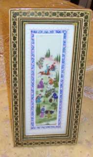 PERSIAN KHATAM HAND CRAFTED FRAME AND PAINTING  