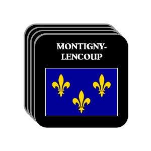  Ile de France   MONTIGNY LENCOUP Set of 4 Mini Mousepad 