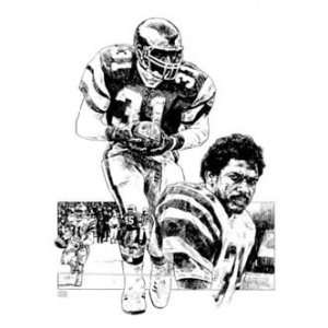  Wilbert Montgomery Philadelphia Eagles Lithograph Sports 