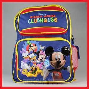 Disney Mickey Mouse Club House 15 Backpack School Boys  