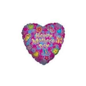  4 Airfill HMD Hearts & Butterflies M186   Mylar Balloon 