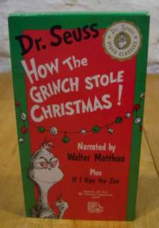 Dr. Seuss   How the Grinch Stole Christmas VHS VIDEO 074645126838 