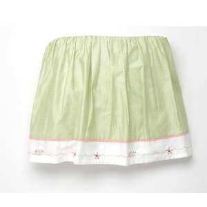    Fairyland Green Bedskirt full By Whistle & Wink
