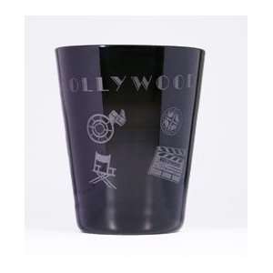  Black Glass Hollywood Shotglass