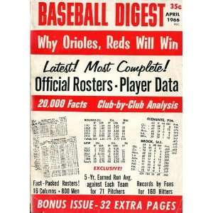  1966 Baseball Digest Sports Collectibles
