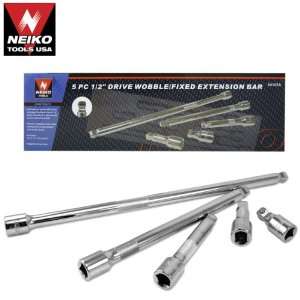  5pc 1/2 Drive Wobble/Fixed Extension Bar