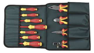   Pliers Cutters Screwdrivers in Roll up canvas Pouch 32888