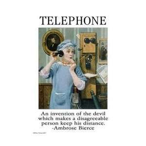  Communicate / Telephone 28x42 Giclee on Canvas