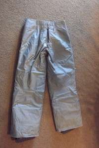 Womens FILA Gray Snow Pants Zipper Size M Lots of Pockets Padded Knees 