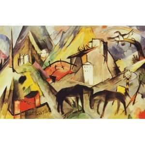   Franz Marc   24 x 16 inches   The Poor Land of Tyrol