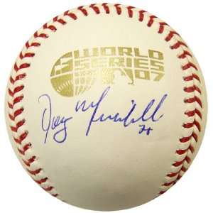  Doug Mirabelli Autographed Baseball   2007 World Series 
