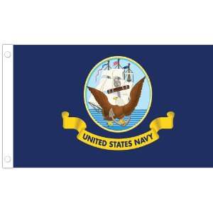  Allied Flag Outdoor 100 Percent Nylon Navy Flag, 3 Foot by 