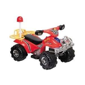   Rockin Red Off Road ATV with Electric Motor