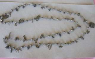 An 86 inch long necklace of an intriguing medley of various metal 