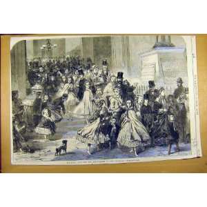 1866 Pantomime Day Performance Children Theatre Print 